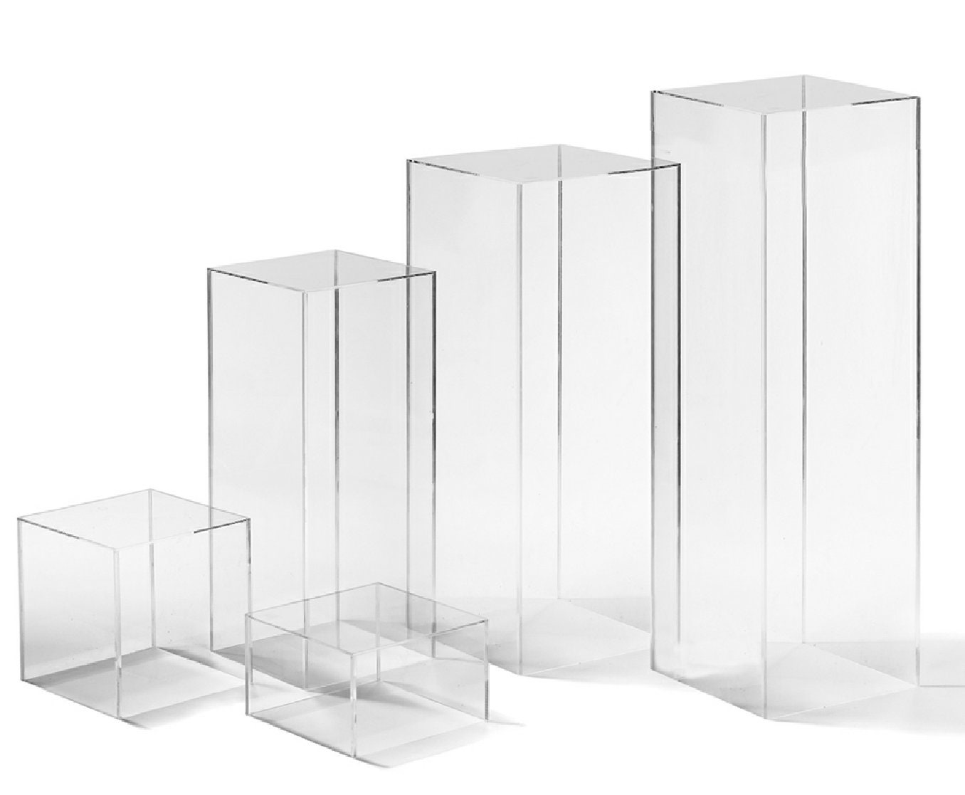 Clear Acrylic Pedestals Plexiglass Pedestals Plastic Pedestals 