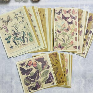 Butterfly Collage Paper Set: Vintage Journaling Ephemera for Junk Journal, Scrapbooking.  (60 Pieces)