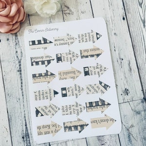 Direction Arrow Stickers: Junk Journaling, Planner, Scrapbooking