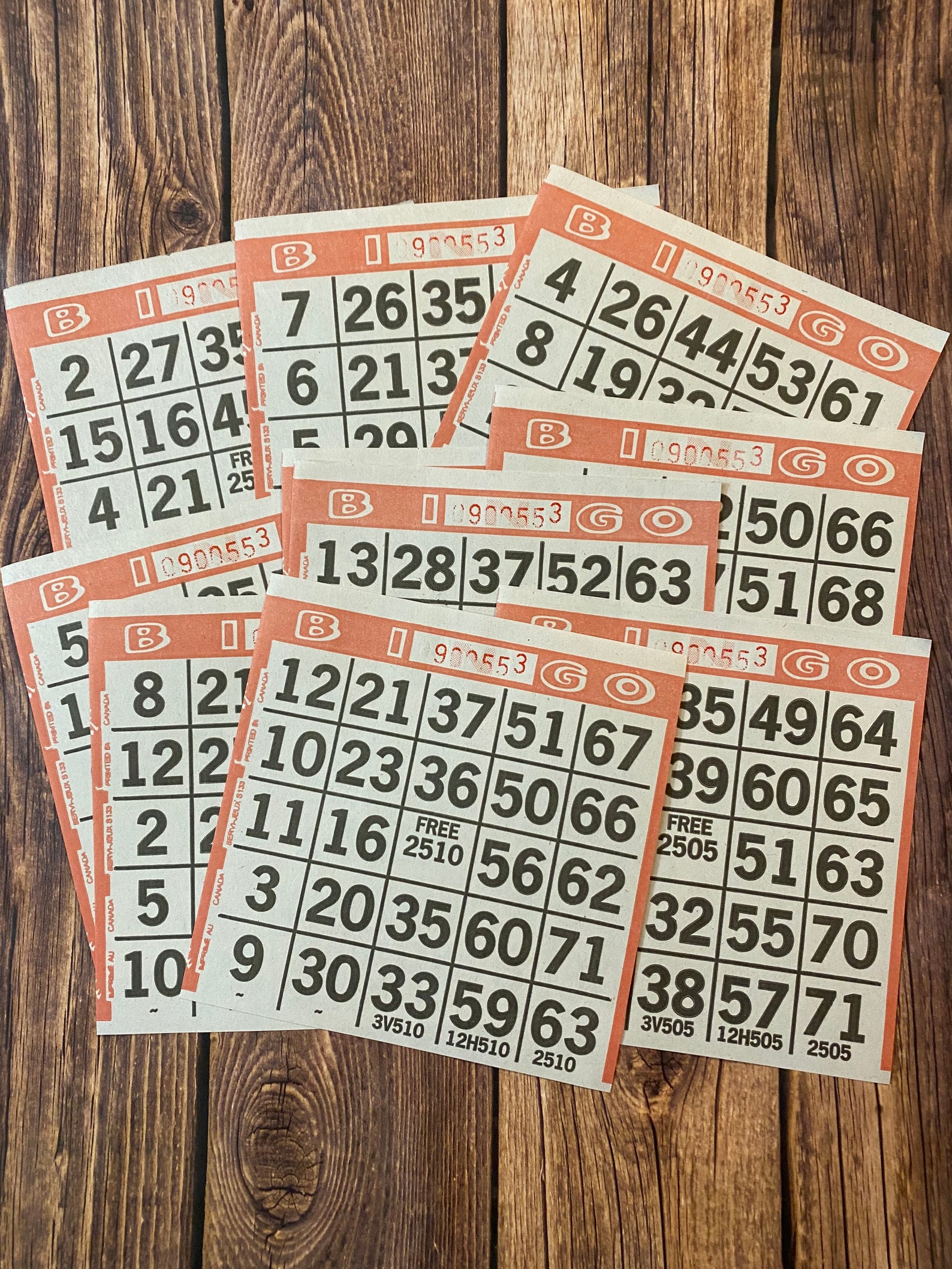 Vintage paper bingo sheets. A lot of 20 sheets of bingo. Etsy