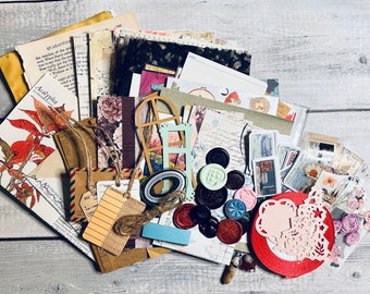 DIY Crafts Vintage Scrapbook Paper Kit: Aesthetic Journaling Supplies For  Writing, Drawing & Retro Decorative Scrapbooking. From Lunali, $8.79
