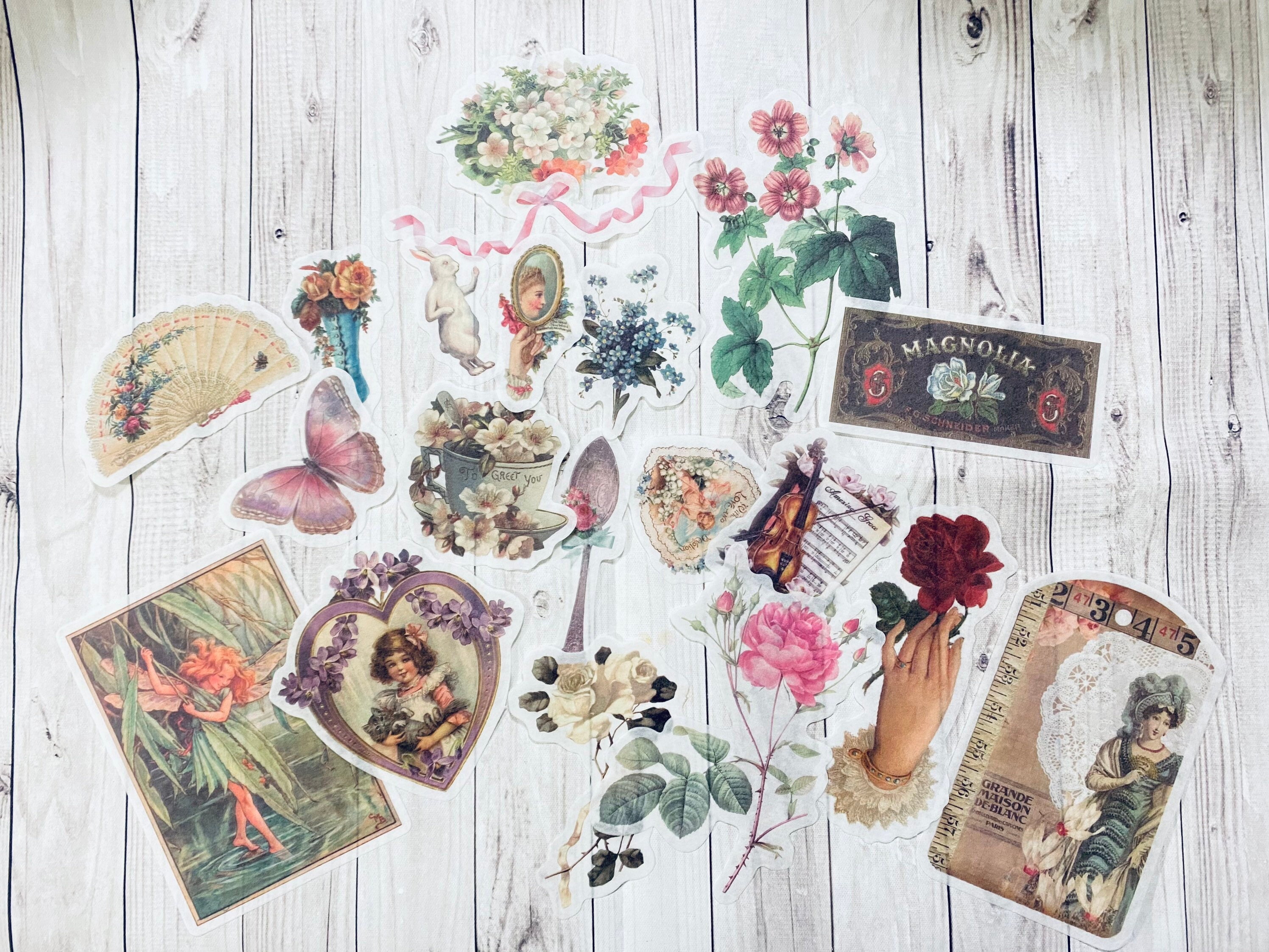 A lot of 20 washi stickers for journaling and scrapbooking. Etsy