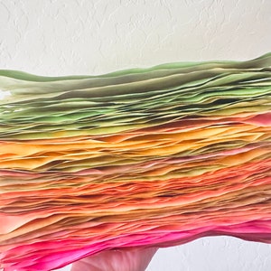 Spring Bright Tea gefärbtes Papier für junk journaling | Beunruhigt teefarbenes Papier für Kunstprojekte | Umweltfreundliches teegefärbtes Papier