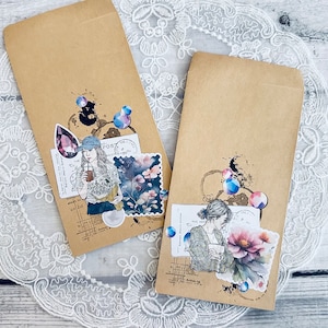 Handmade Pen Pal Letter Envelope Set | Handmade Envelope for Snail Mail | Personalized snail mail stationery| Creative Envelope Designs