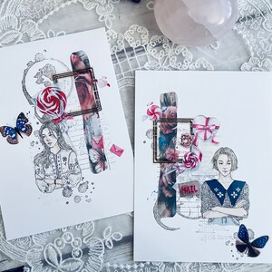 Handmade Journal Ephemera Cards | Vintage Ephemera Journal Cards | Junk Journal Insert Cards | Scrapbook Cards | Pen Pal Happy Mail Cards