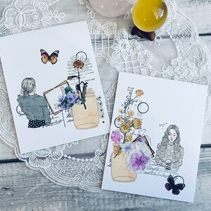 Handmade Journal Ephemera Cards | Vintage Ephemera Journal Cards | Junk Journal Insert Cards | Scrapbook Cards | Pen Pal Happy Mail Cards