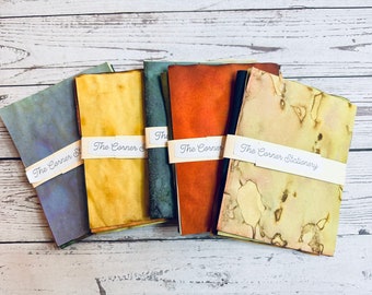 Tea Dyed Paper: Multicolored Junk Journaling Scrapbook Paper (4x5.5 inch)