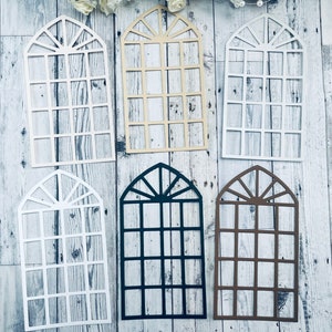 Fustelle per finestra per scrapbooking / Fustelle in cartoncino per junk journaling / Fustelle per finestra in stile vintage / Fustelle per finestra rettangolari /