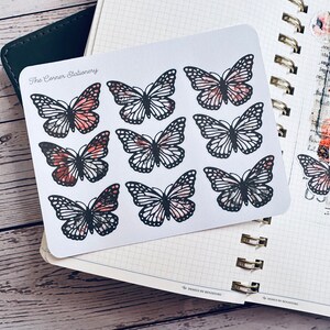 Butterflies Sticker For Junk Journal | Butterfly Ephemera Sticker For Scrapbook | Butterflies Stickers For Planner | Junk Journal Sticker