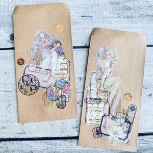 Handmade Journal Envelope Set: Stamping Ephemera, Pen Pal (2)