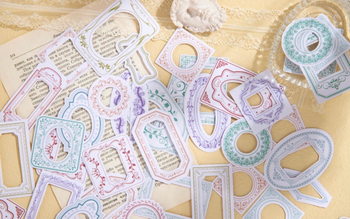 A Lot of 25 People Stickers for Junk Journaling and Scrapbooking