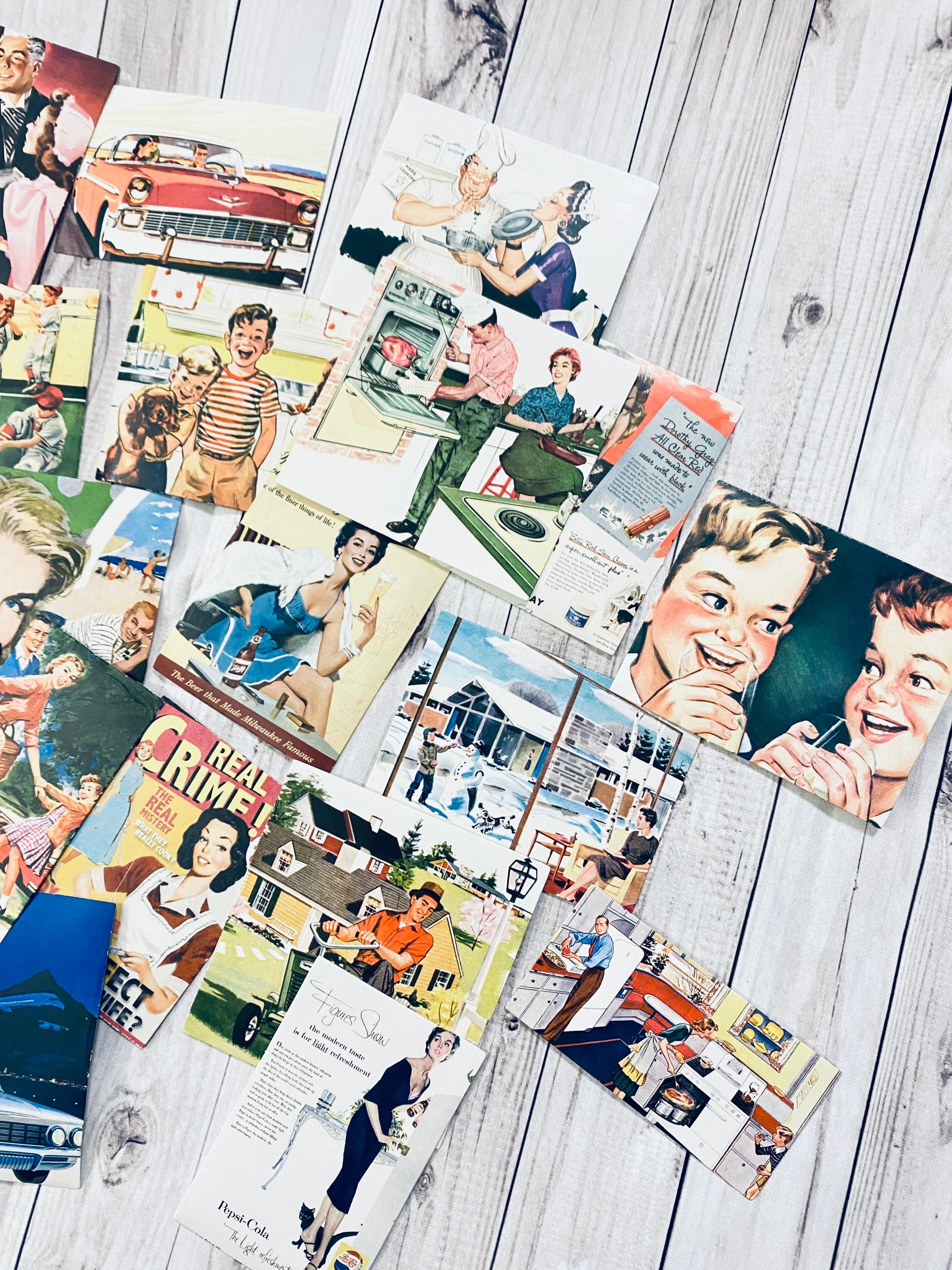 Junk journal 24 vintages themed stickers. Journaling stickers Etsy