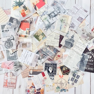 Small And Tiny Random Ephemera Set For Junk Journal | Journal Ephemera Paper | Random Pick Vintage Themed Ephemera | Paper For Journaling
