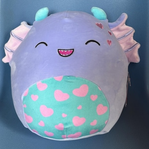 NWT Squishmallow Kellytoy Squishmallows Valentines Day 2025 Strobe the Sea Monster 11 inch Stuffed Animal Toy  Original Collectible Clean