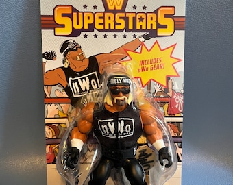 WWE Superstars Hulk Hollywood Hogan NWO Neue Welt Ordnung Retro Actionfigur Mattel Serie Neues Wrestling Spielzeug Sammlerstück Vatertag
