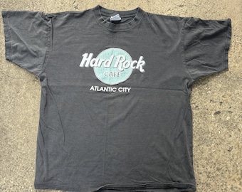 Vintage 1990s Made in USA XL Hard Rock Cafe Atlantic City New