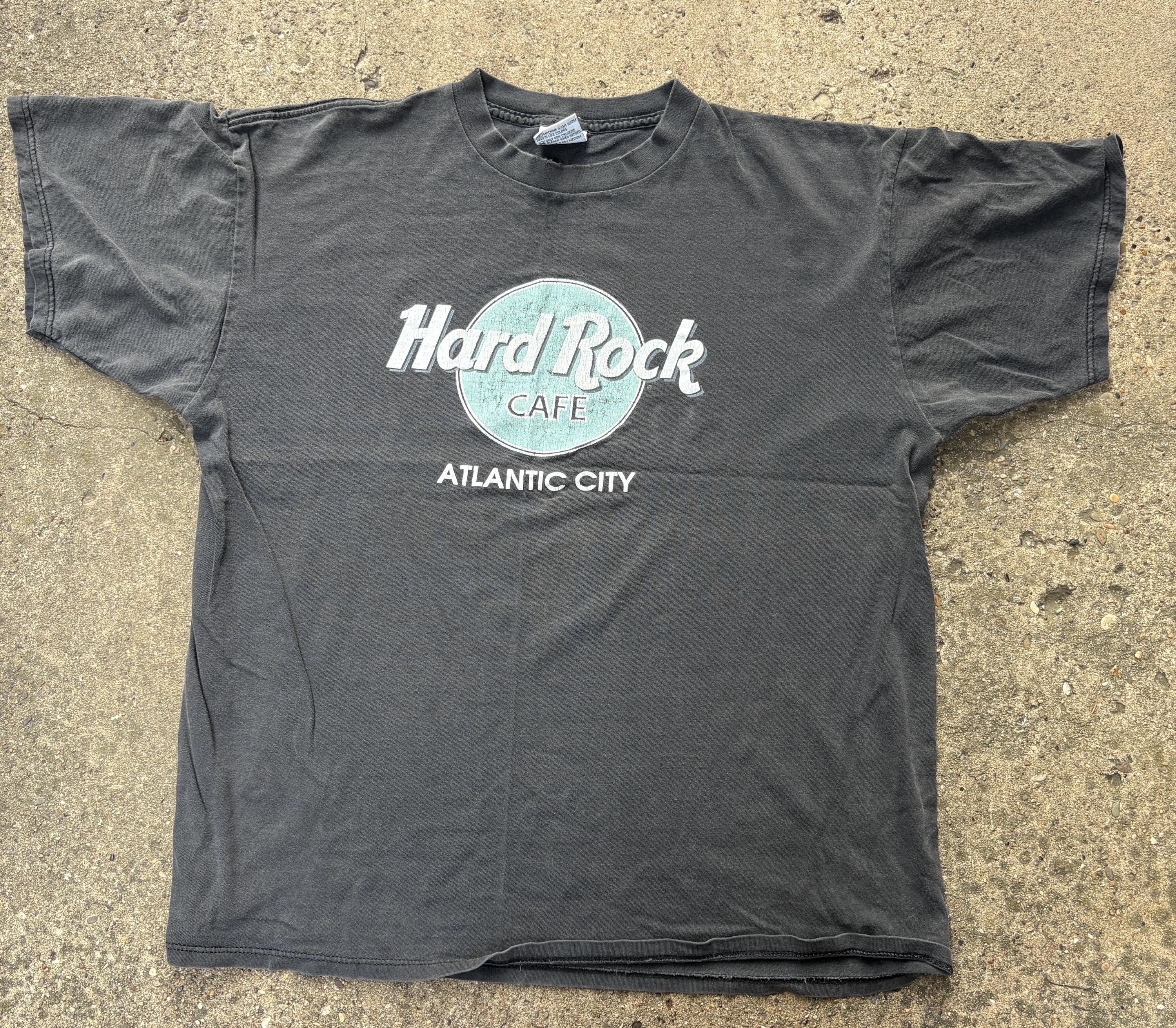 Vintage 1990s Made in USA XL Hard Rock Cafe Atlantic City New