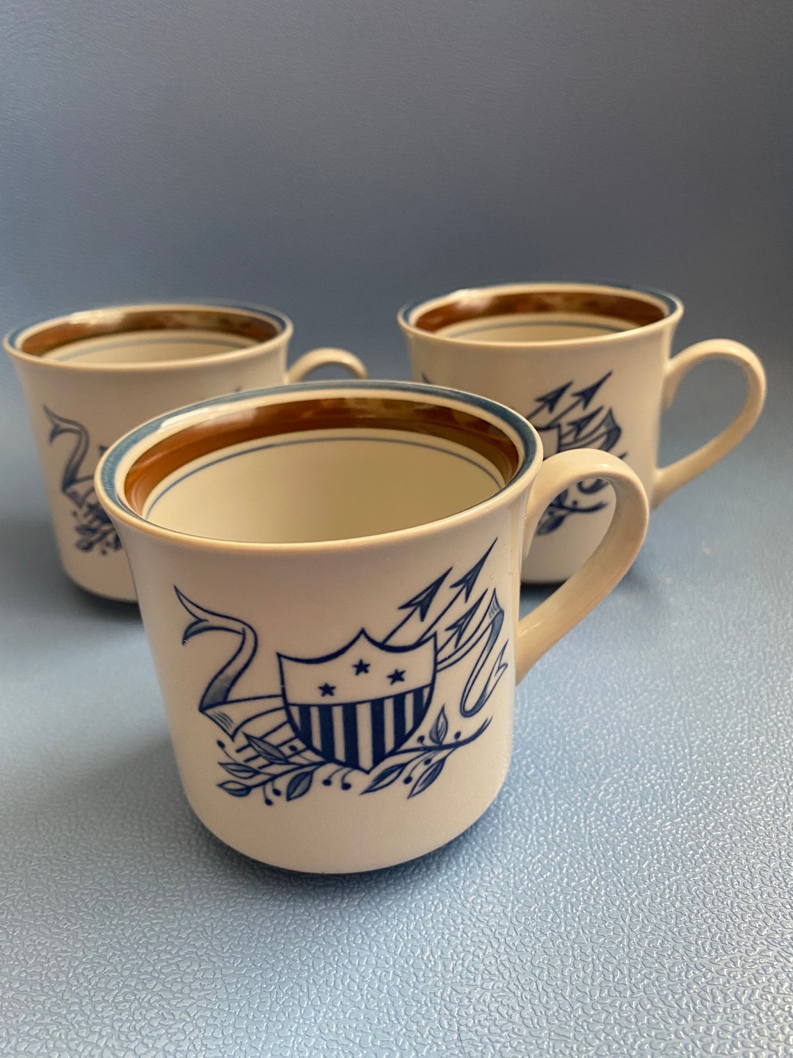 Vintage Salem Stoneware USA Set of 3 Tea Cup Mug Mid Century Etsy