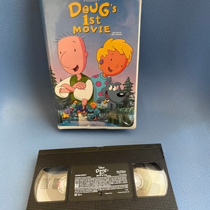 Vintage Doug’s 1st Movie Disney Clamshell VHS Nickelodeon 1990s Animated Movie Collectible Good Condition 90s kid