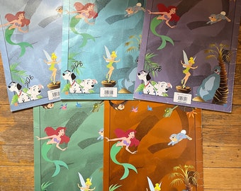 Vintage 1990s Walt Disney Treasure Chest Books 5 Oversized 101