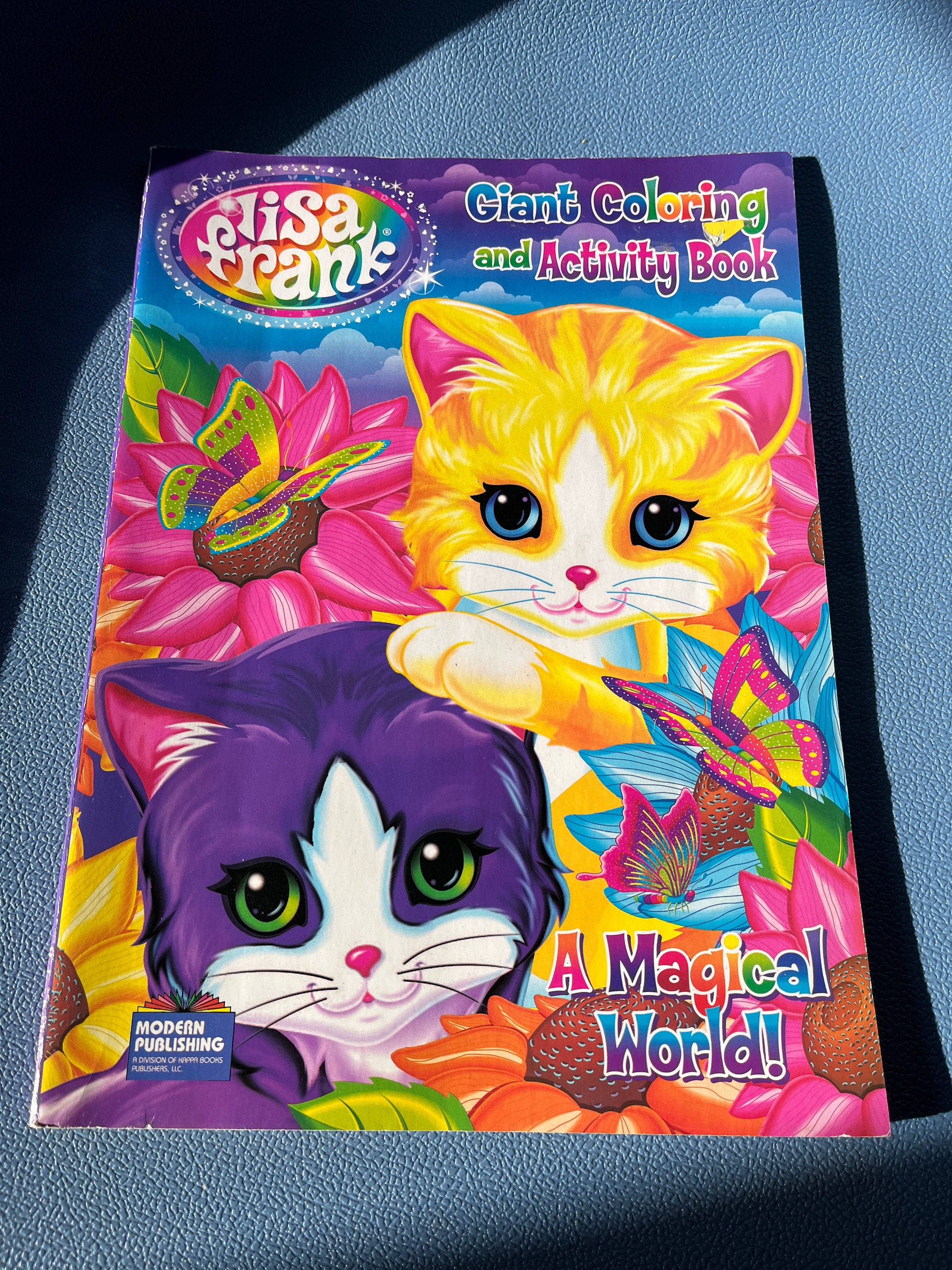 UNUSED Lisa Frank Angel Kitty Coloring and Activity Book 