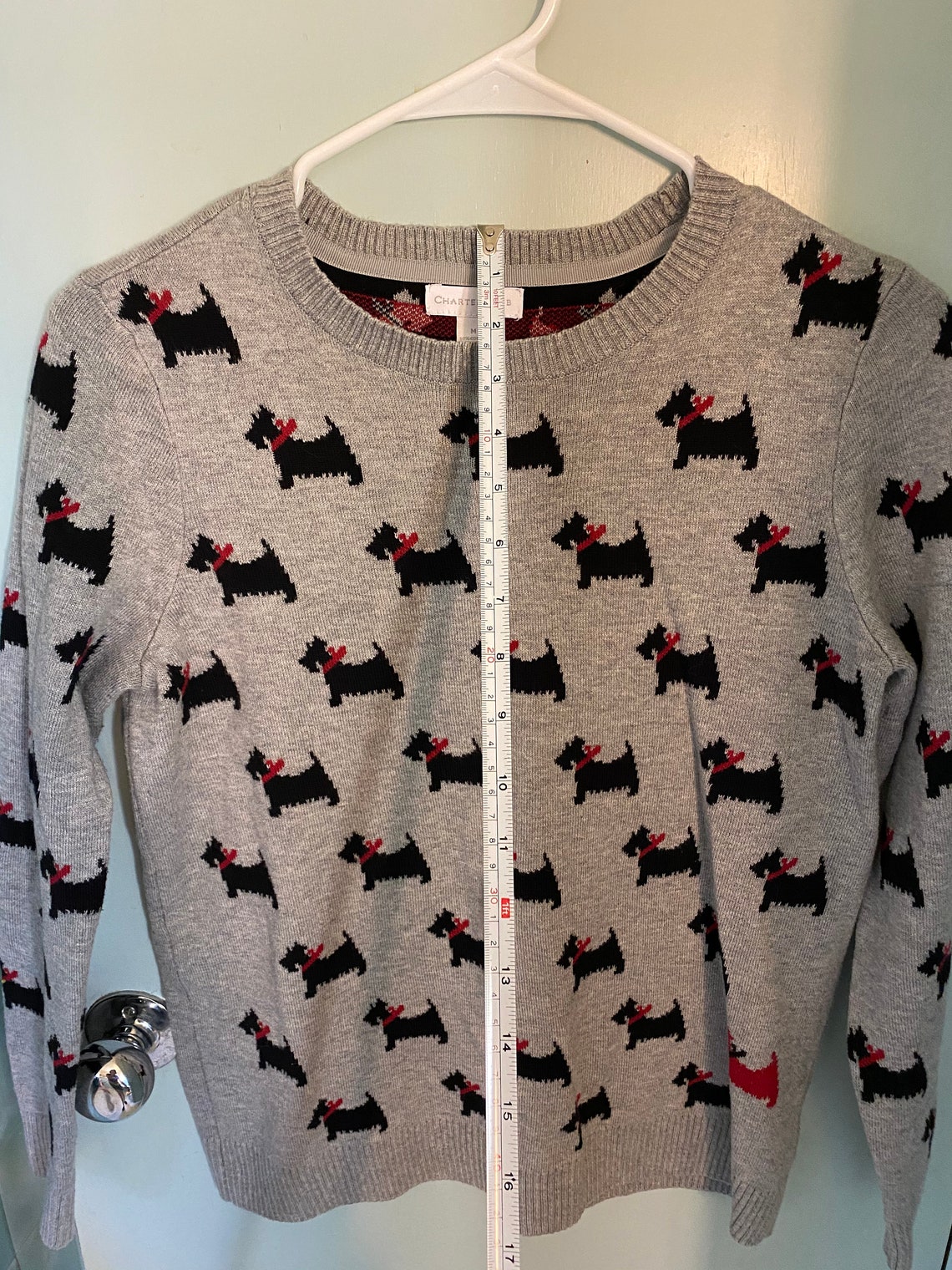 Vintage Scottie Dog Charter Club Sweater Medium Made in Jordan | Etsy