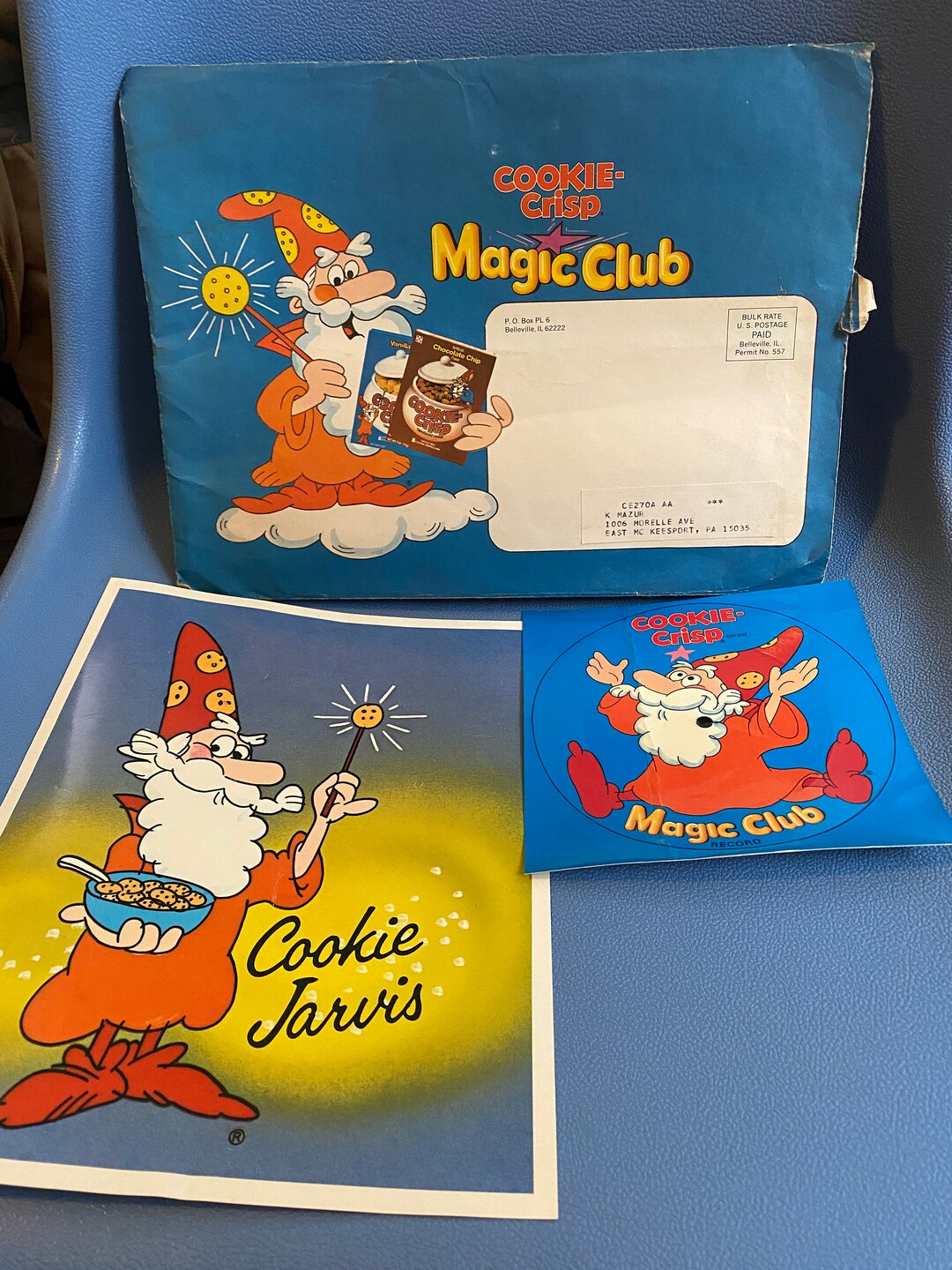 Vintage Cookie Crisp Cereal Magic Club Complete Record Certificate