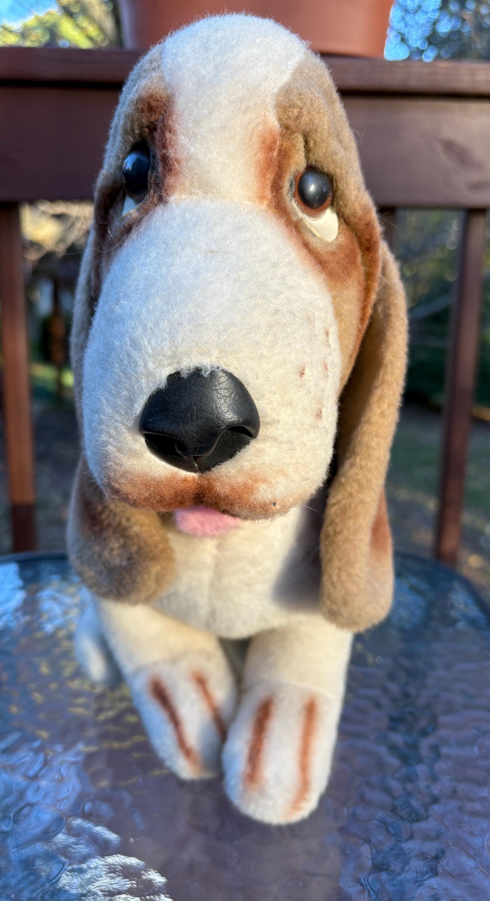 ヴィンテージ 1976 アニマルフェア ぬいぐるみ バセットハウンド 犬 