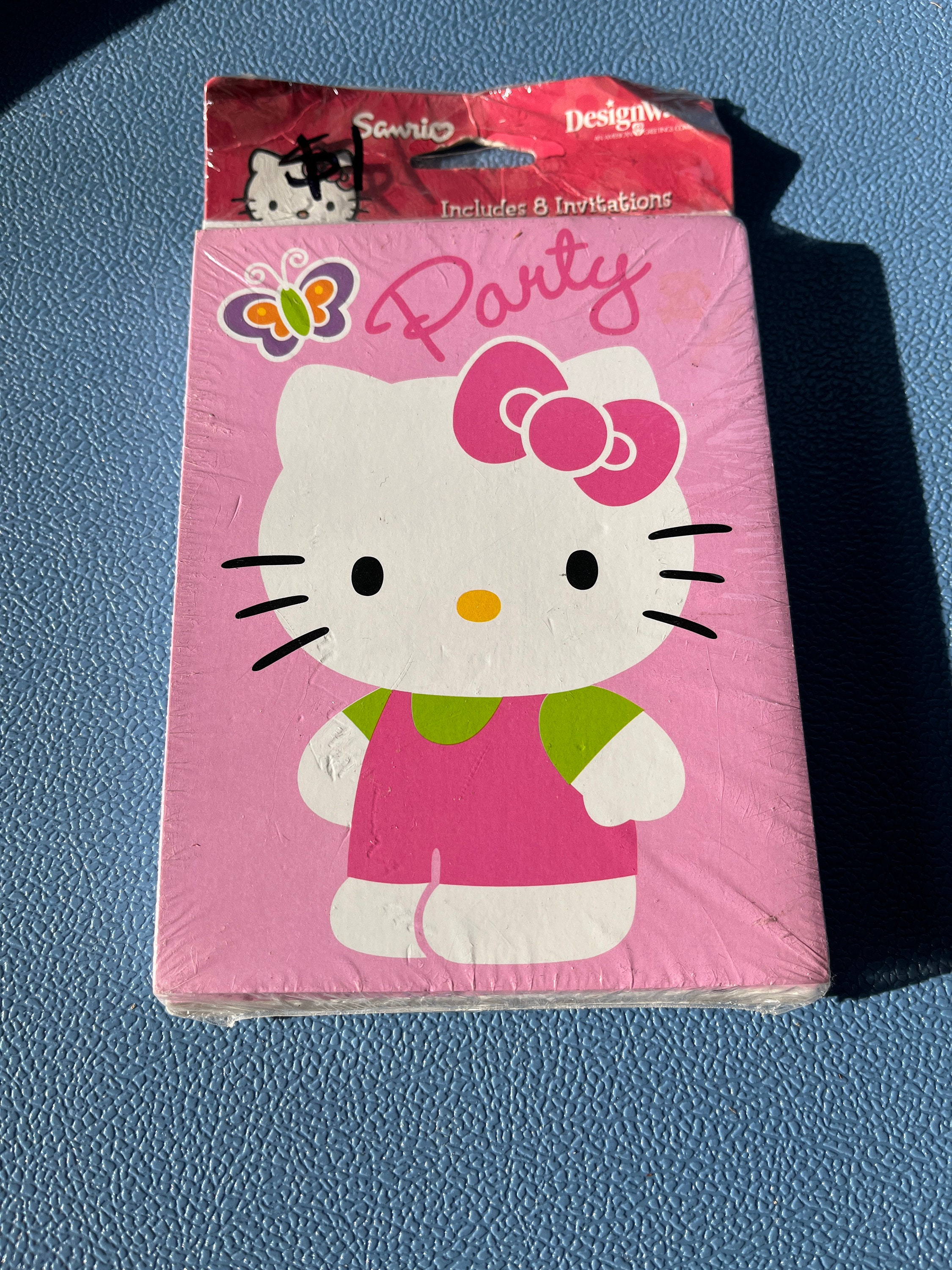 Vintage NOS Unopened Unused 2003 Hello Kitty Sanrio Party Invitations Pink Birthday Cute Designware 8 Cards Collectible Cat