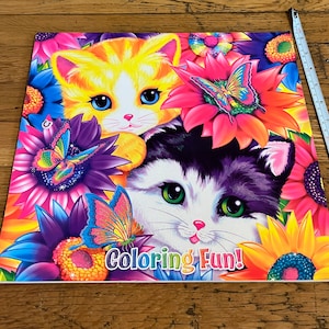 リサ・フランクの大型ぬり絵本 猫 子猫 素晴らしいディスプレイピース