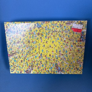 NOS Sealed Unused Where&#39;s Waldo Puzzle The Gold Rush 11.5 x 16.25 Martin Handford Cartoon 1990s 90s kid Collectible Fun Jigsaw Gift