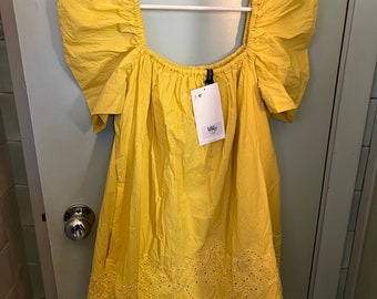 Zara Casuales Kleid Gelb 6Y Rabatt 67 % KINDER Kleider Bi-Material 