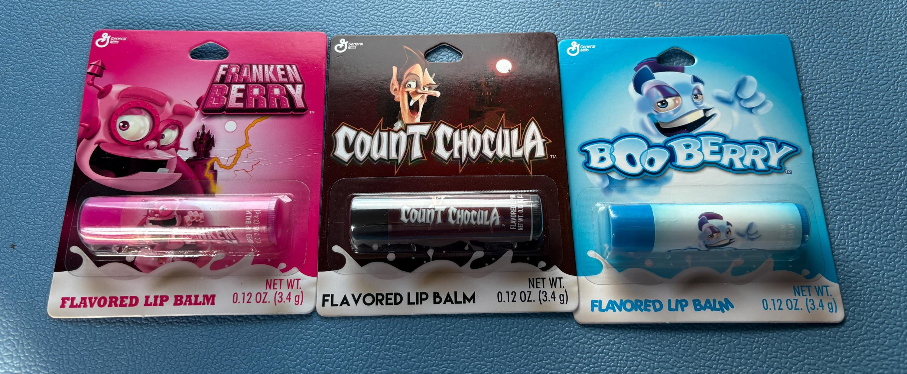 Monster Cereal Lip Balm Buy 1, 2 or All 3 Frankenberry Boo Berry