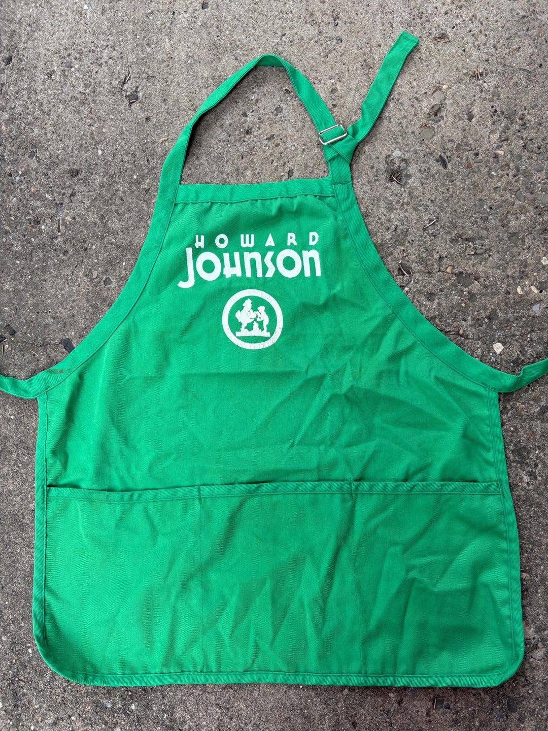 Vintage Green Howard Johnson Johnsons Apron Staff Waitress Bus Boy ...