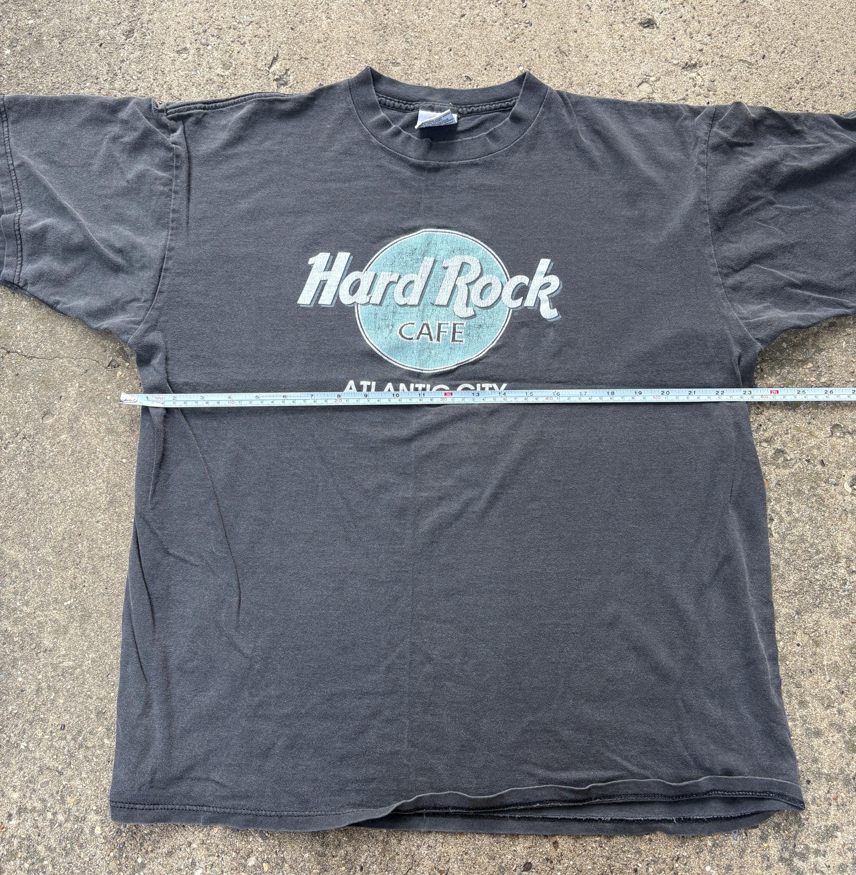 Vintage 1990s Made in USA XL Hard Rock Cafe Atlantic City New
