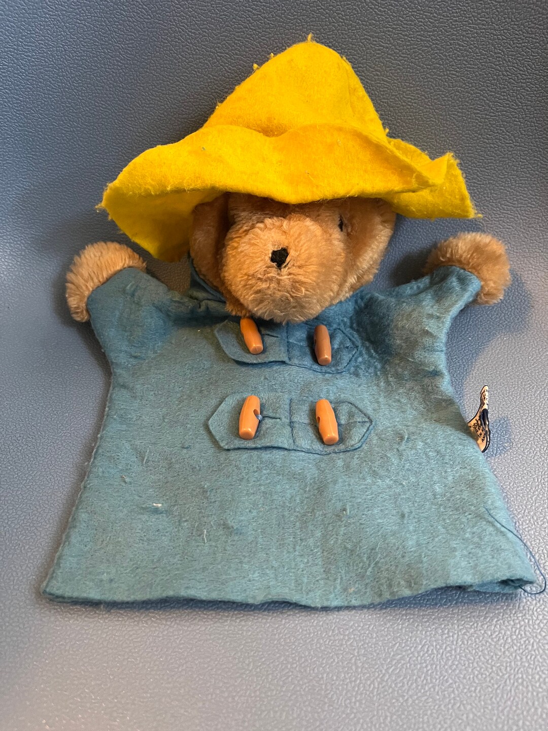 Vintage 1981 Paddington Bear Hand Puppet Eden Korea Blue Coat Etsy