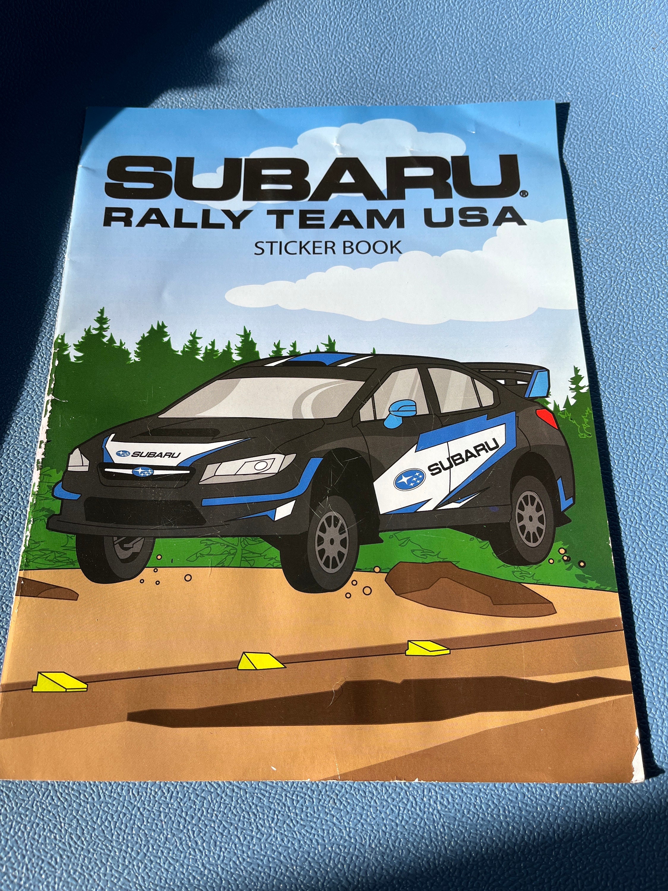 Vintage Subaru Rally Team USA Sticker Book Mostly Intact Early