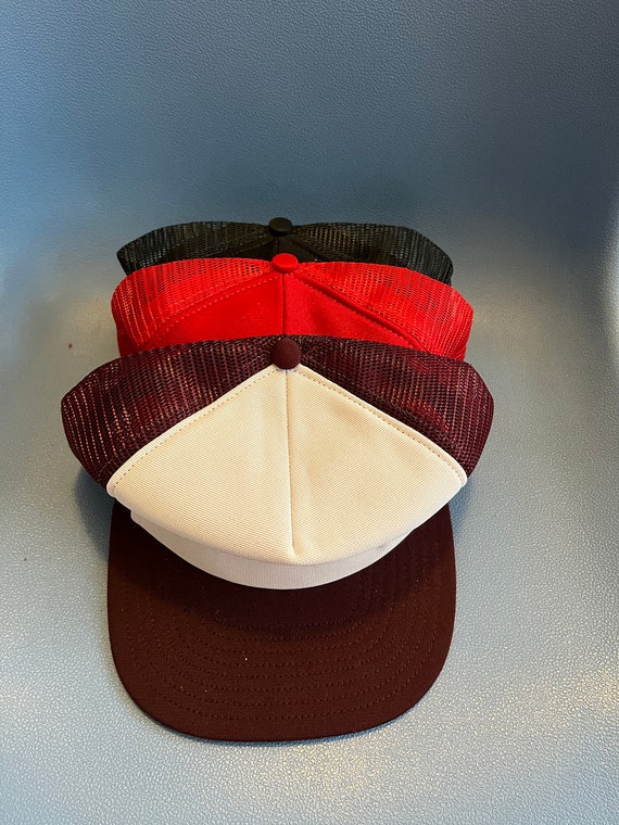 Vintage 1980s Trucker Mesh Hat Made in USA Harvard