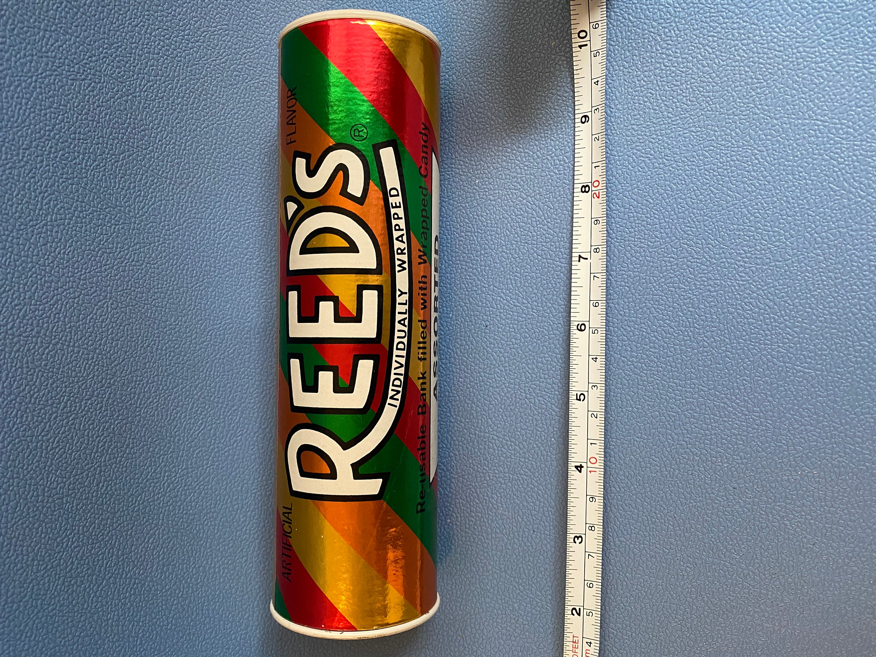 Vintage Reed's Candy Bank Rainbow Stripe Fruit Flavors Etsy