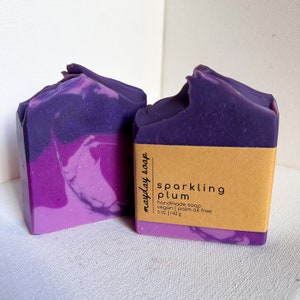 Sparkling Plum Soap | Plum Vegan Soap | Vegan Plum Soap | Vegan Soap | Zero Waste Soap | Handmade Soap Vegan | Vegan Handmade Soap