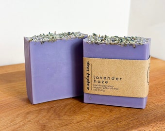 LAVENDER HAZE Soap | Lavender Soap | Vegan Lavender Soap | Vegan Soap | Zero Waste Soap | Handmade Soap Vegan | Vegan Handmade Soap