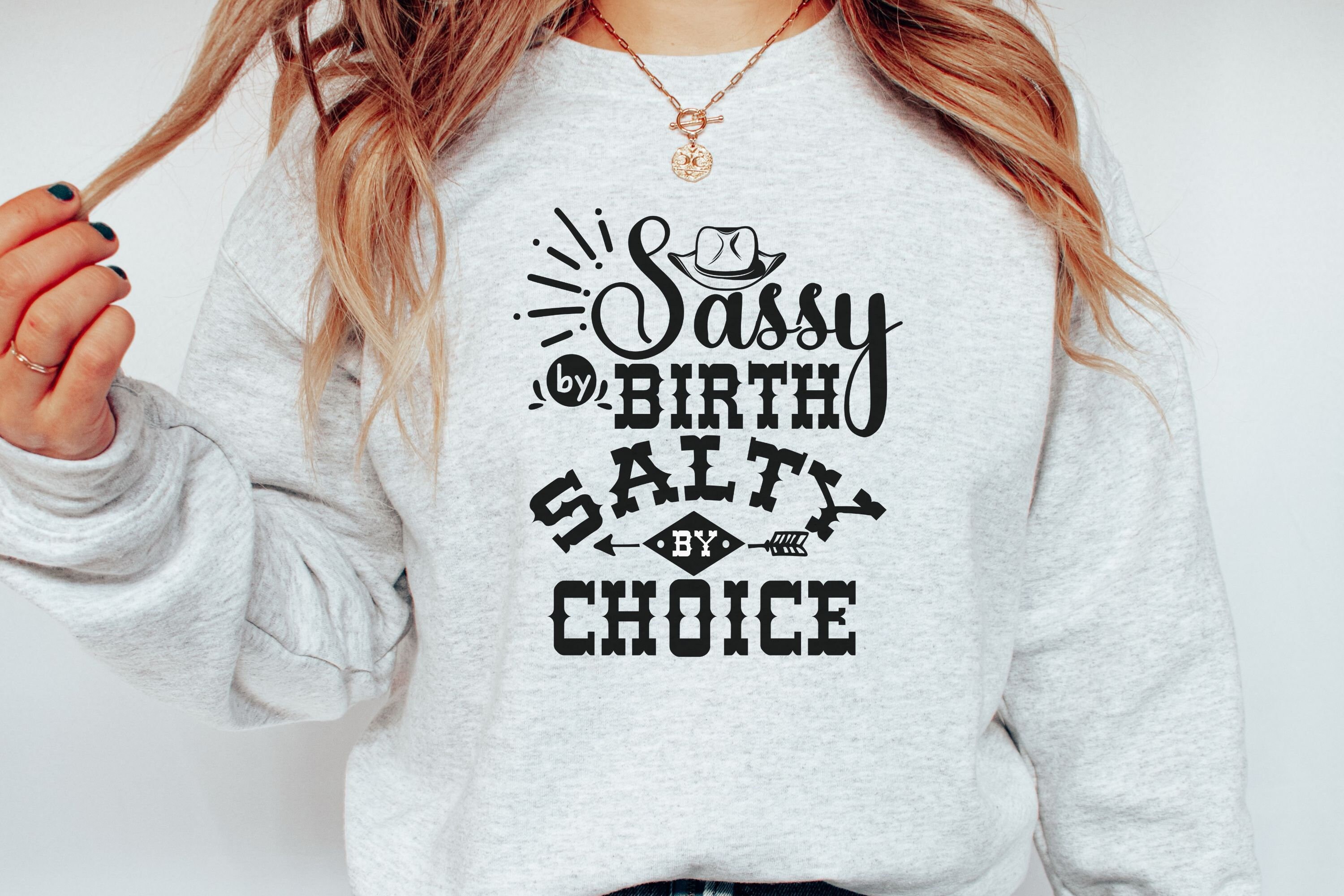 Born to Be Sassy Monogrammed Beach Sunset Graphic Shirt