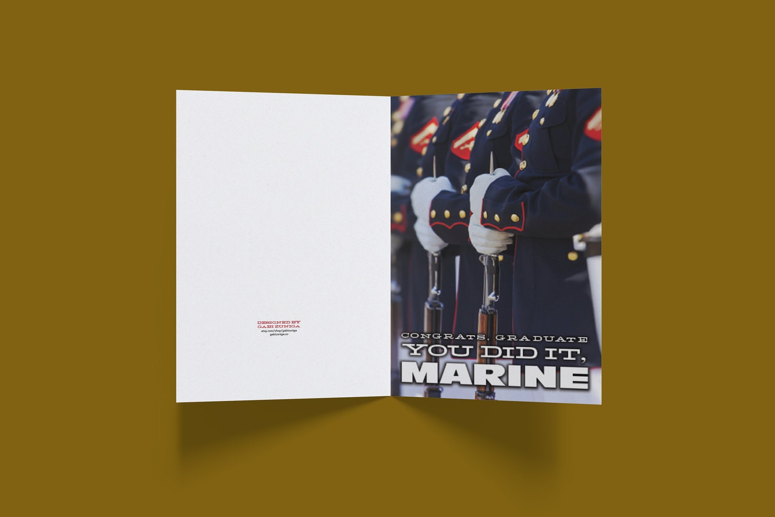 Congrats Marine Boot camp Graduation Card US Marine Corps Etsy