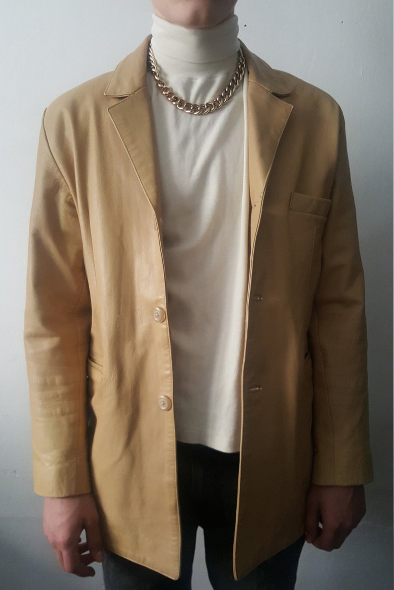 Ivory Leather Jacket