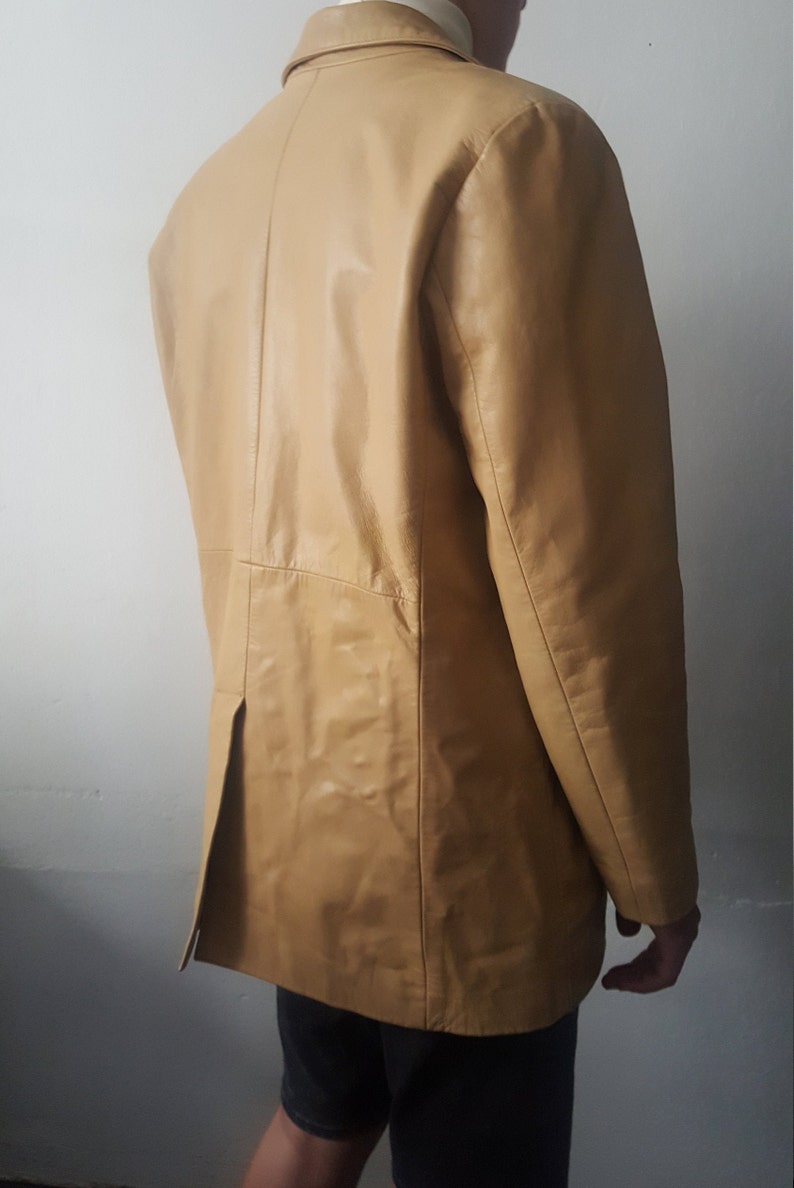 Ivory Leather Jacket