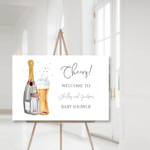 Bubbles and Brews Baby Shower Etsy