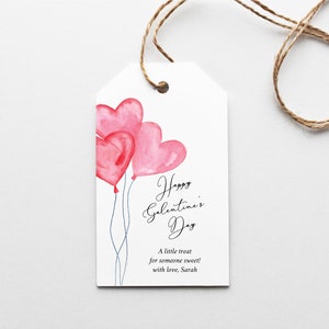 Editable Galentine's Day Gift Tags, Instant Download, Personalized Galentine's Day FavorTags, e354