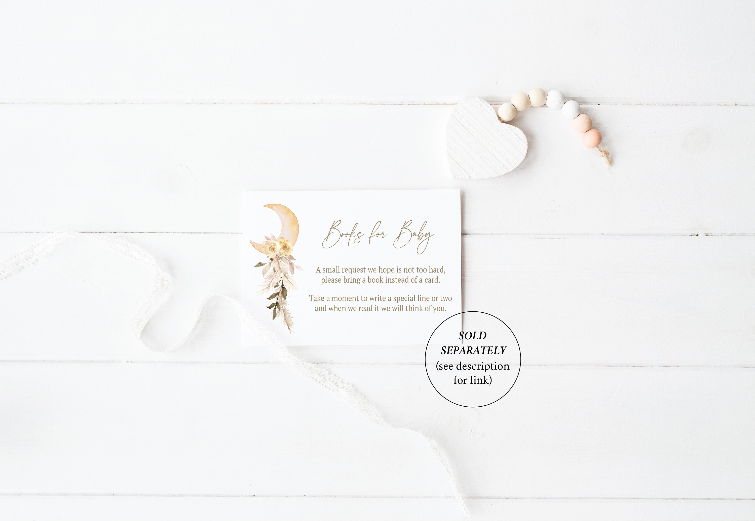 Moon Diaper Raffle Card, Instant Download, Editable Diaper Raffle ...