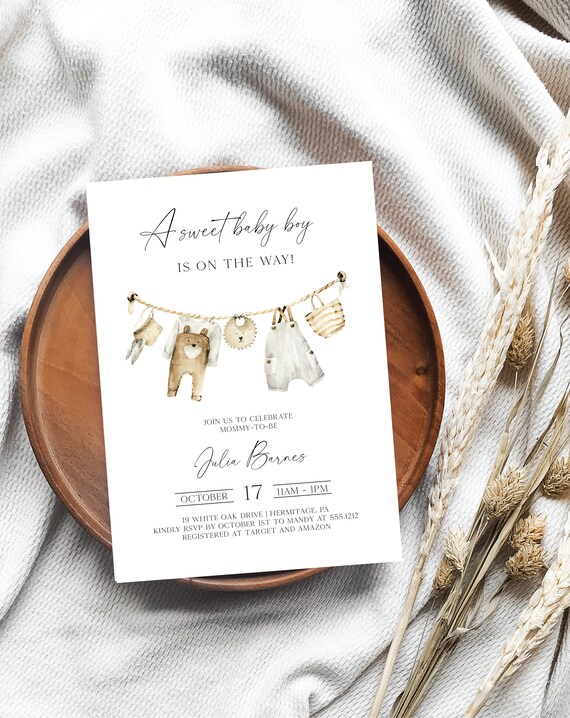 Paper & Party Supplies Invitations & Announcements Templett Instant ...