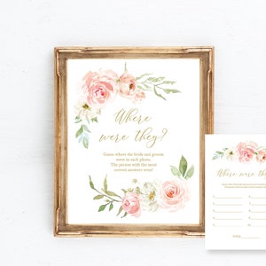 Where were they bridal shower Game, where in the world Shower Game Template, Editable  Bridal Game, Instant Download, Templett, L562